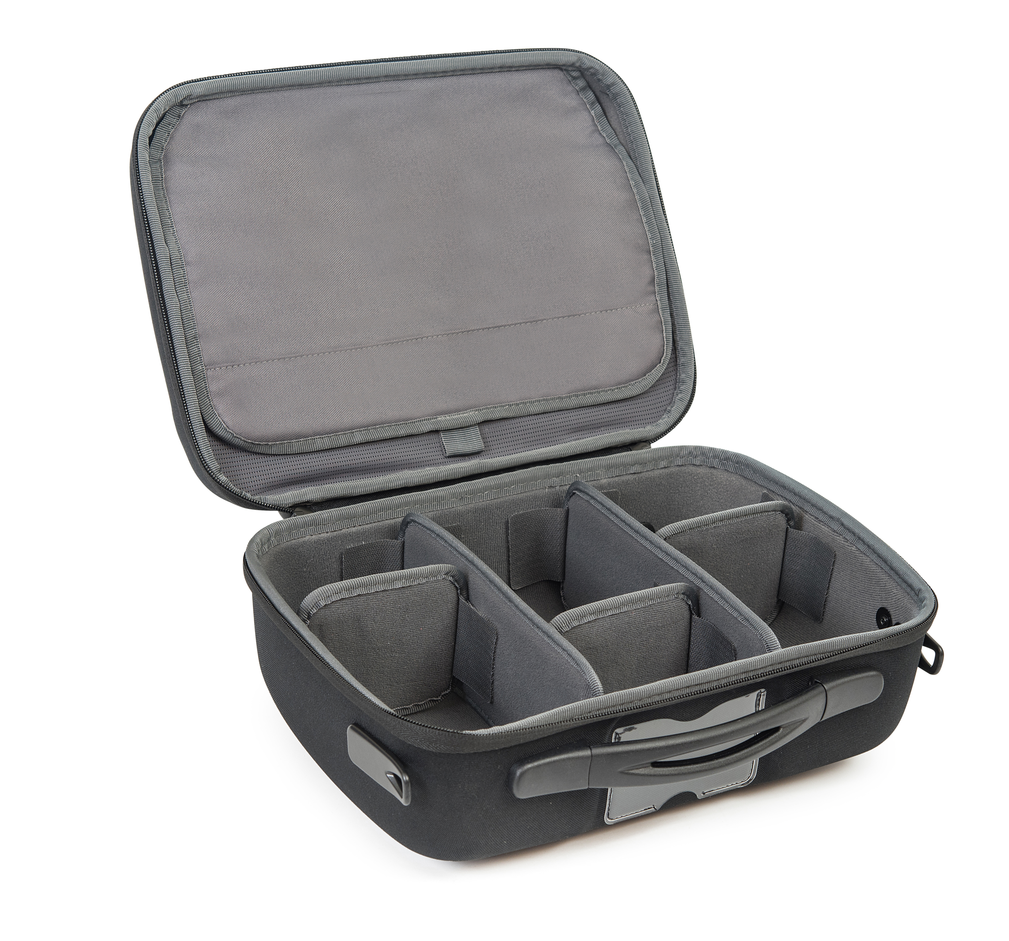 Valise STA-300-3/B33 - Noir - Pochette dans le couvercle et cloisons  séparatives amovibles dans le fond Shell-Case : Valise étanche renforcée et  caisse en aluminium